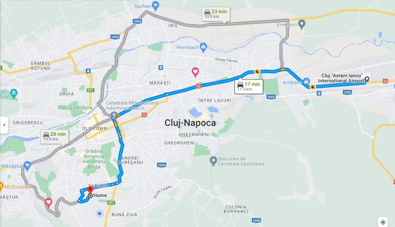 Cosy One Bedroom Flat With Free Parking & Wifi Cluj-Napoca Eksteriør bilde
